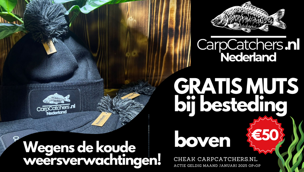 GRATIS een Heerlijke Warme Muts bij Carpcatchers.nl! 🧣❄️